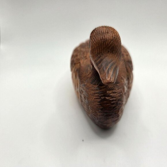 Vintage Hand Carved Wood Duck Decoy Female Mallard by GH Bushman Realistic - Picture 3 of 9